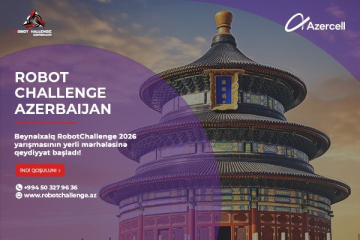Azercell-in dəstəyi ilə “RobotChallenge 2026” üzrə Azərbaycanda milli seçim mərhələsinin hazırlıq işləri davam edir